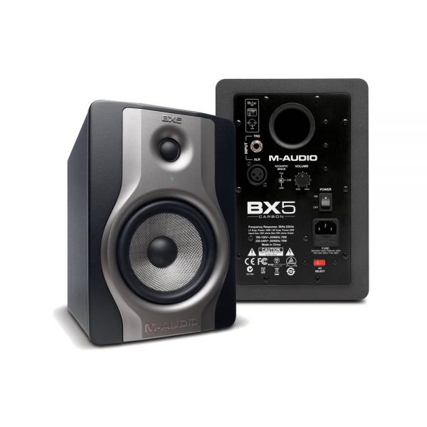 M-Audio BX5 Carbon Angle Front & Back