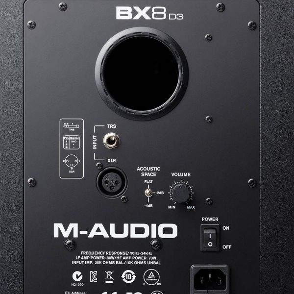 M-Audio BX8-D3 Zoom Back