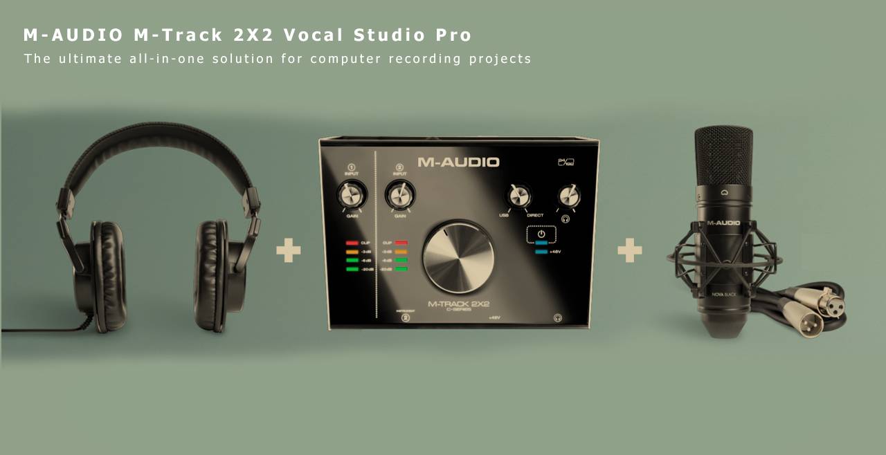 M-Audio M-Track 2x2 Vocal Studio Pro Content