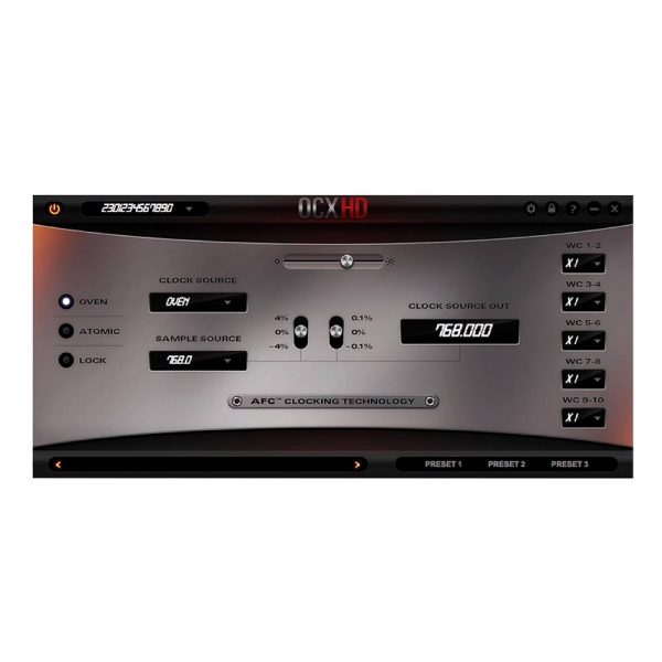 Antelope Audio OCX HD Control Panel