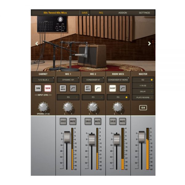 Universal Audio OX Amp Control Panel