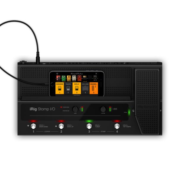 iK Multimedia iRig Stomp I/O iPhone Top