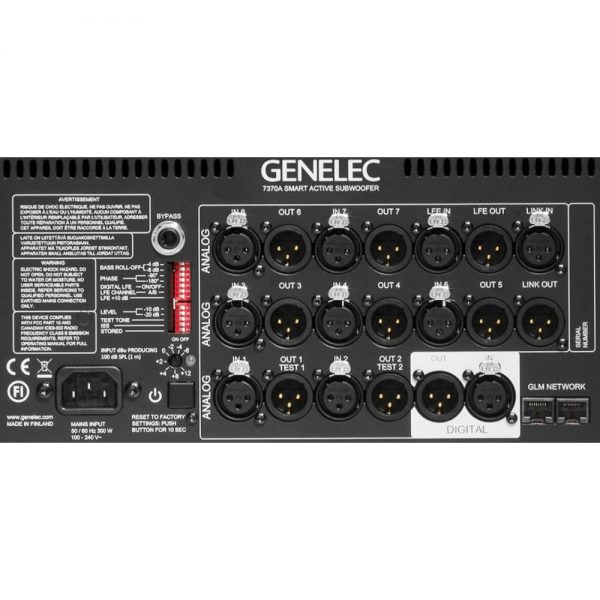 Genelec 7370A Connections-Panel-Zoom