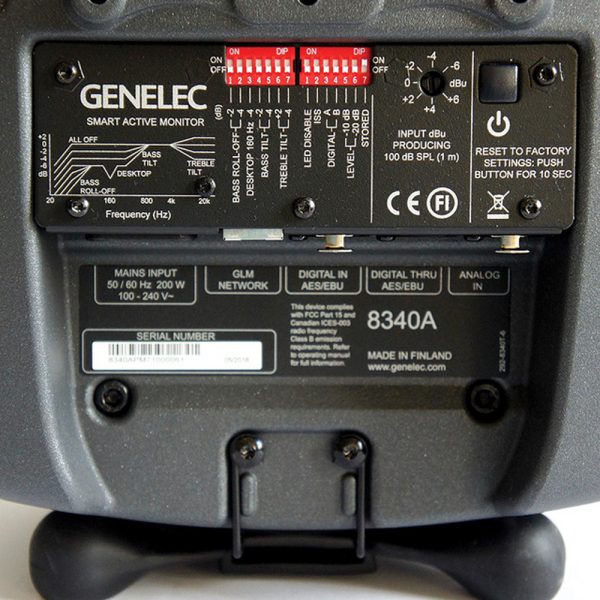 Genelec 8340 A Back Panel Detail