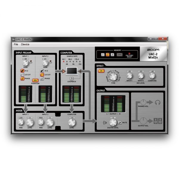 ZOOM UAC-2 Control Panel