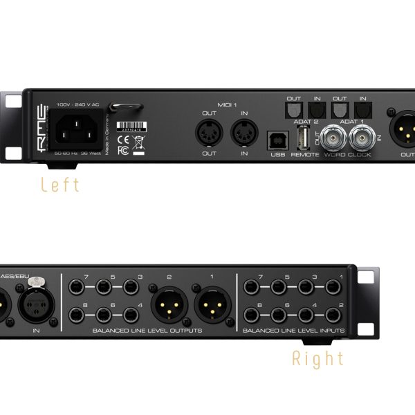 RME Fireface UFX II Back Panel