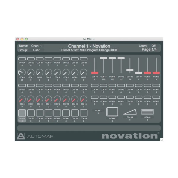 Novation 25 SL MKII Automap