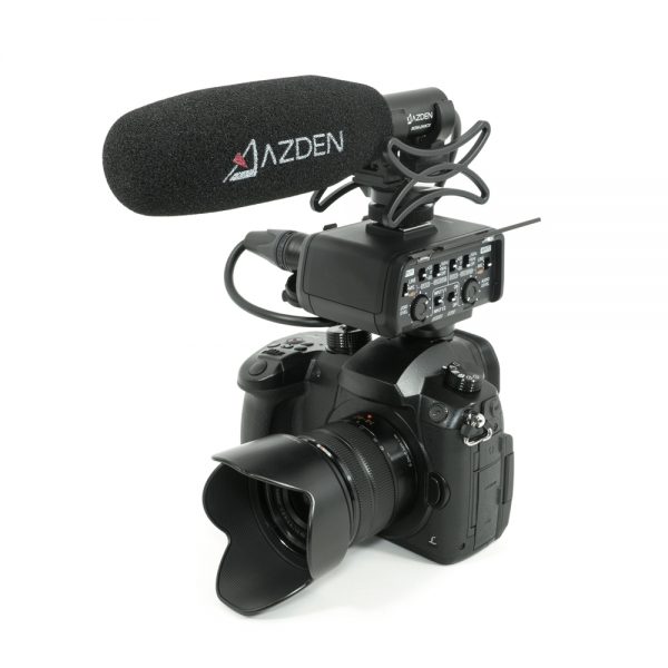 AZDEN SGM-250CX On DSLR Camera
