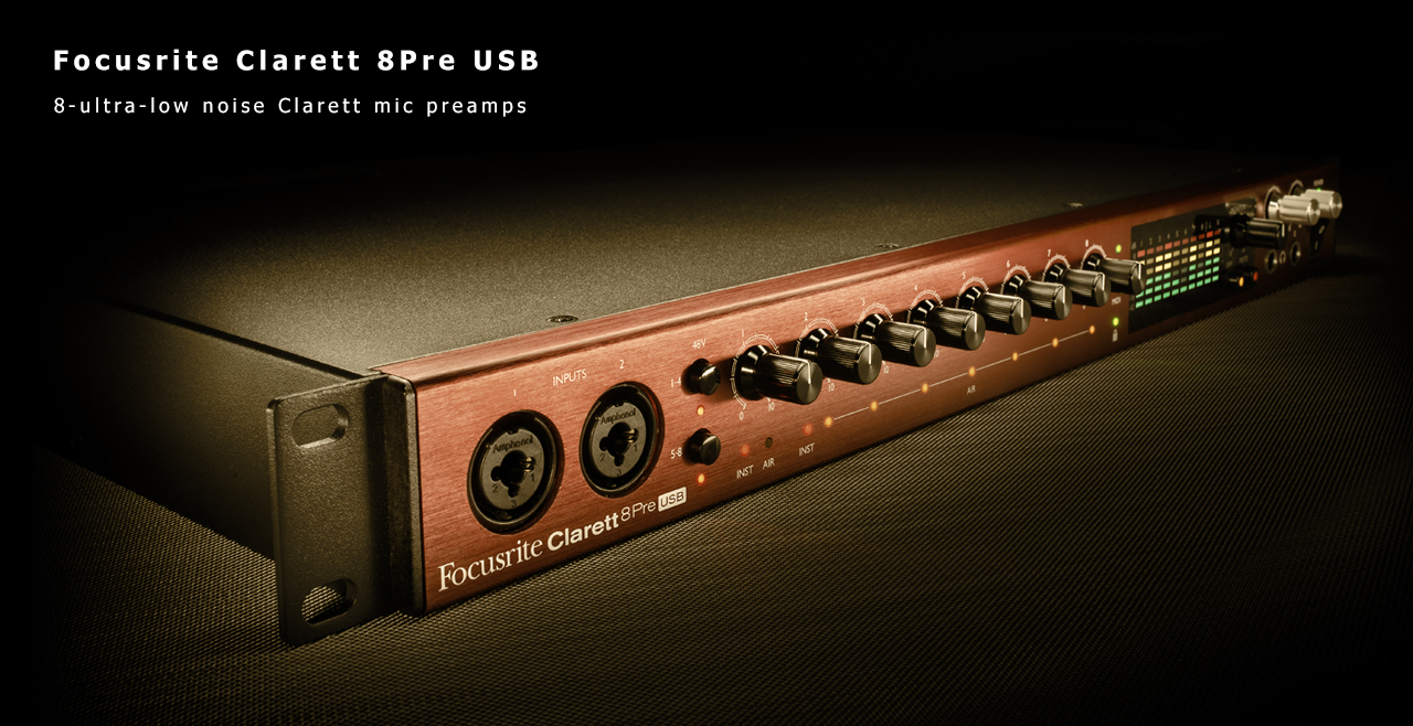 Focusrite Clarett 8Pre USB Content