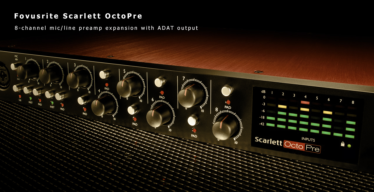 Focusrite Scarlett OctoPre Content