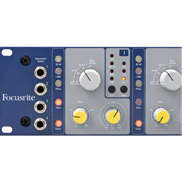 Focusrite ISA 428 MKII Instrument Inputs And Knobs