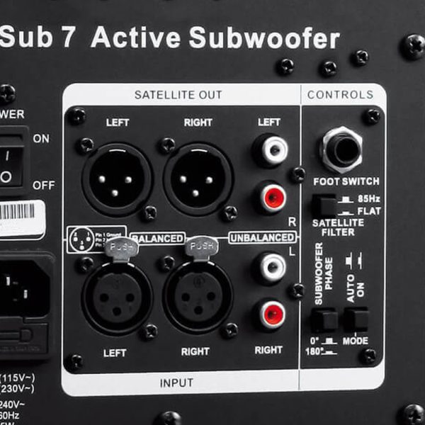 ADAM Audio SUB7 Back Detail