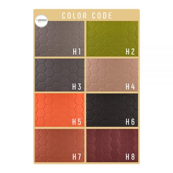 Honeycomb Panel 150x216-10mm Color Code