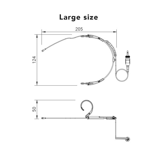 RODE HS2 Black Large Dimensions