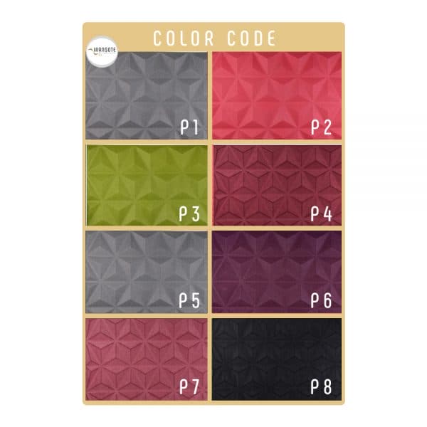 Babol Carpet Pyramid Panel 147X236-10mm Color Code