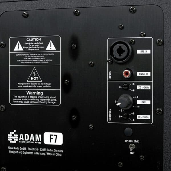 ADAM Audio F7 Back Detail
