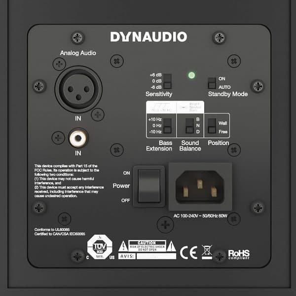 DYNAUDIO LYD 7 Control Panel