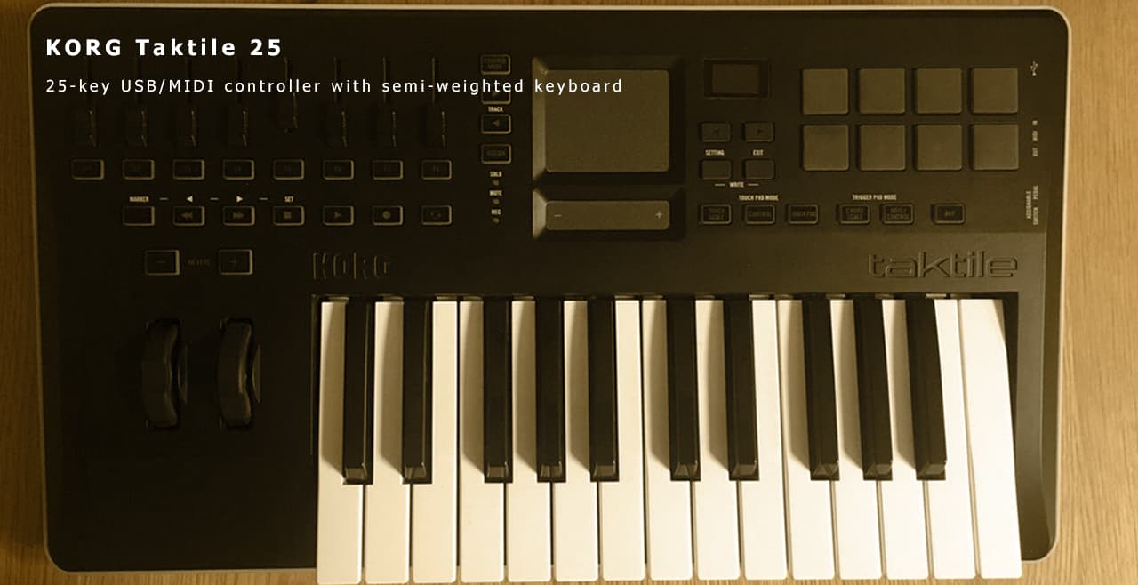 KORG Taktile 25 Content