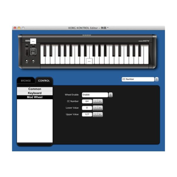 KORG microKEY2 61 Kontrol Editor