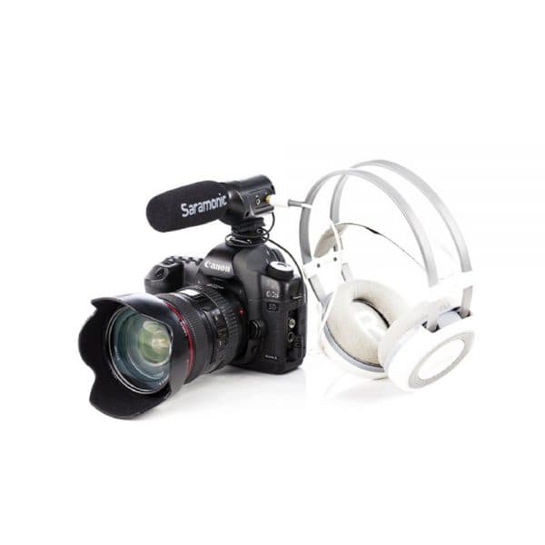 Saramonic SR-M3 On Camera With Headphone
