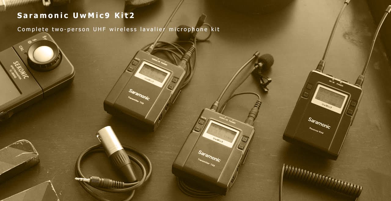 میکروفون بی سیم یقه ای دو کانال Saramonic UwMic9 Kit2 - ایران صوت