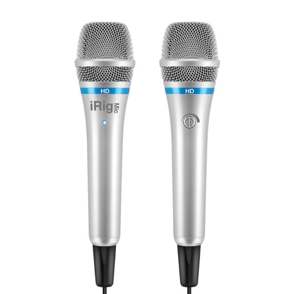 iK Multimedia iRig Mic HD Silver Front & Back