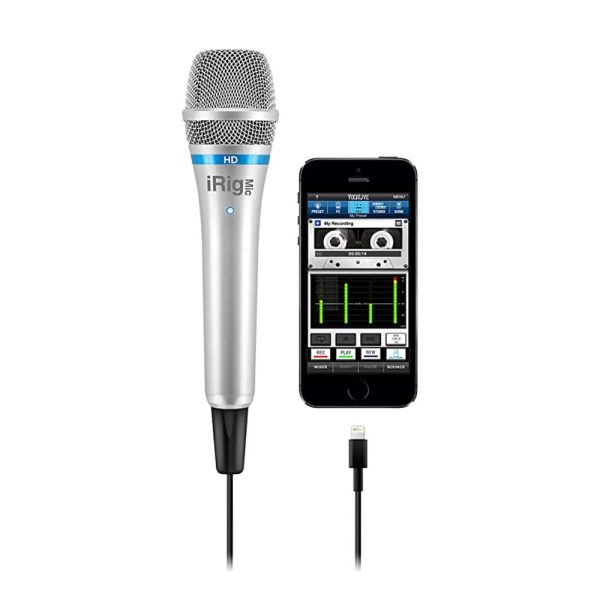 iK Multimedia iRig Mic HD Silver iPhone