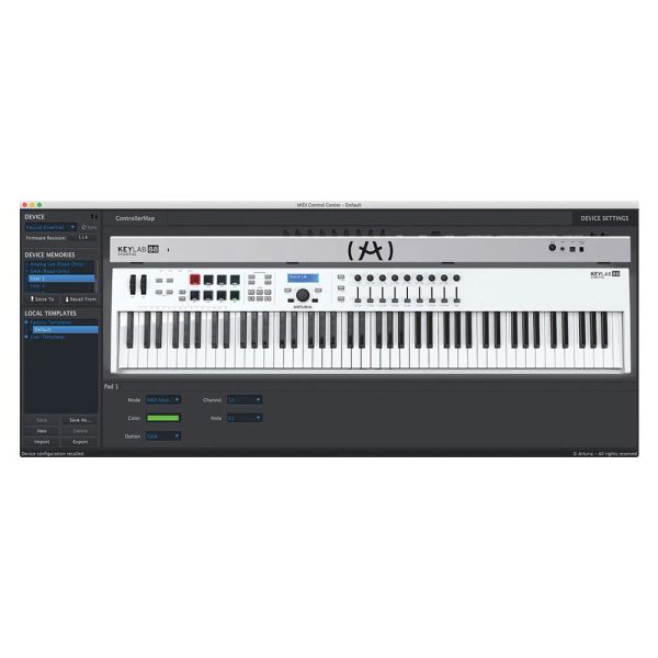 Arturia KeyLab Essential 88 Control Panel
