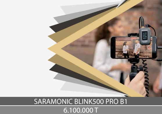 میکروفون بیسیم یقه ای با کیف شارژر Saramonic-Blink500-Pro-B1