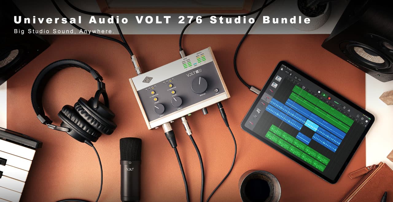 Universal Audio Volt 276 Studio Pack Content