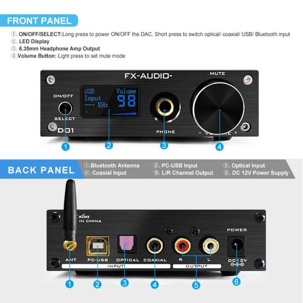 FX-AUDIO-D01 Manual