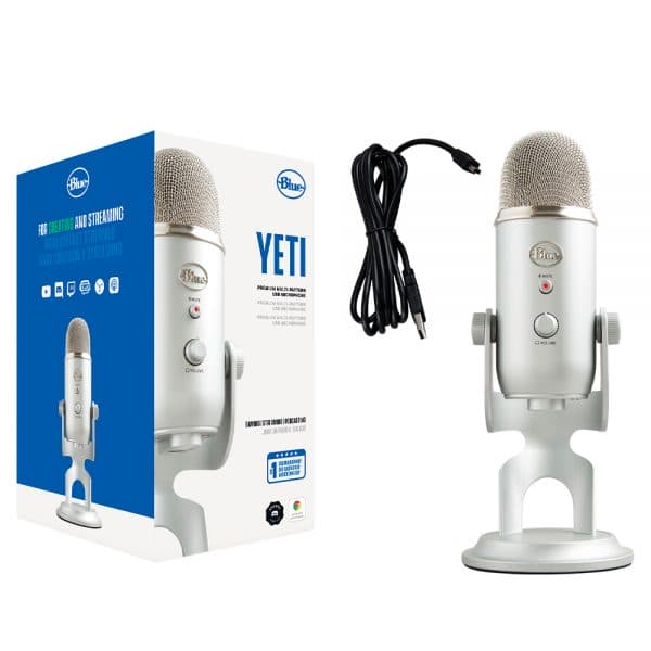 Blue Microphones Yeti Silver Box