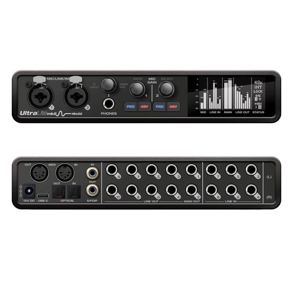 Motu UltraLite MK5 Front & Back