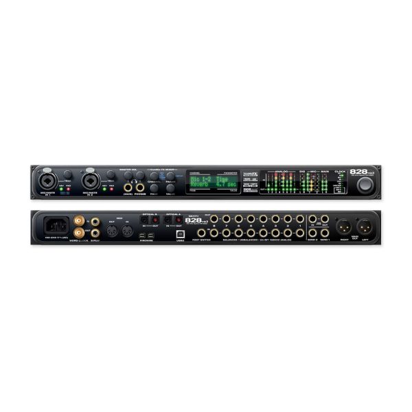 MOTU 828MK3 Hybrid Front & Back
