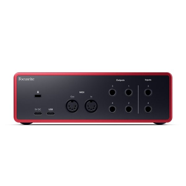 Focusrite Scarlett 4i4 4th Generation Back