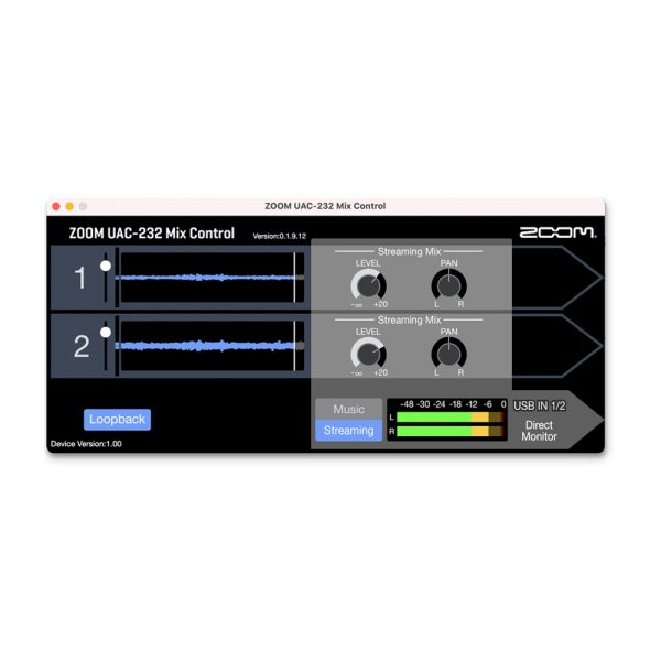 ZOOM UAC-232 Mix Control