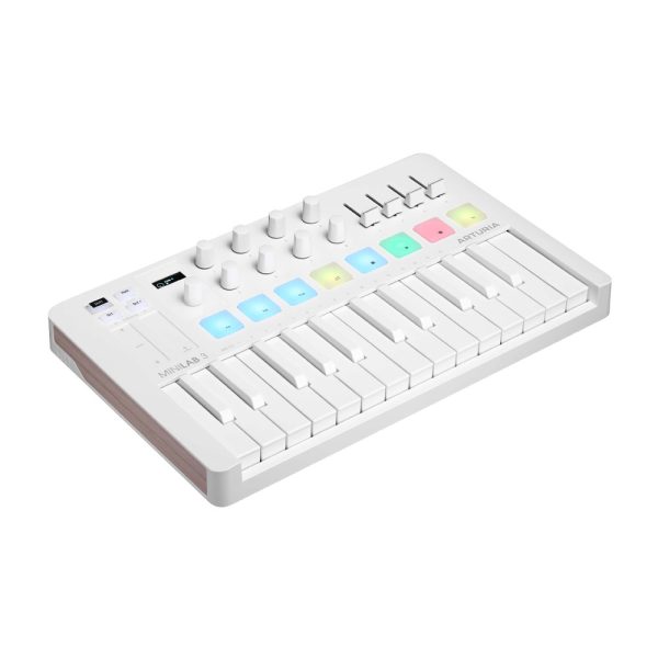 Arturia MiniLab 3 Alpine White Angle Left