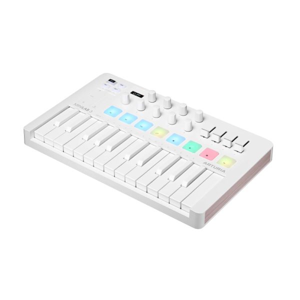 Arturia MiniLab 3 Alpine White Angle Right