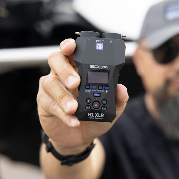 Zoom H1 XLR In Hand
