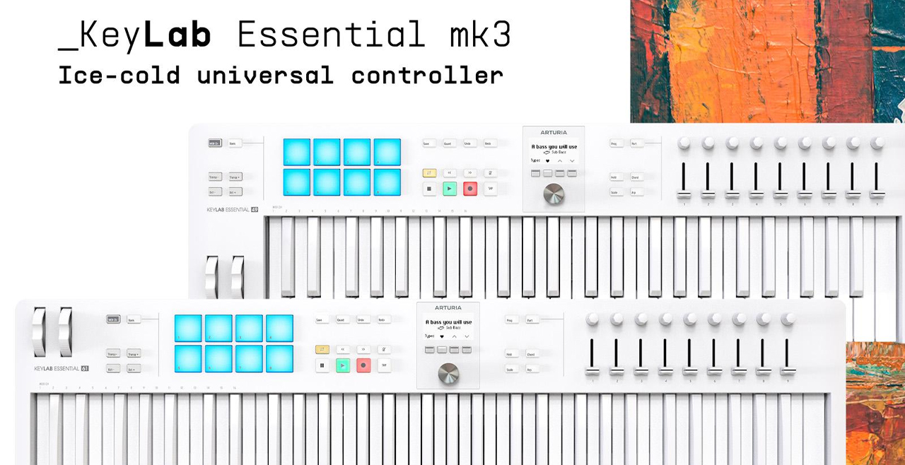 Arturia KeyLab Essential 61 MK3 Alpine White Content