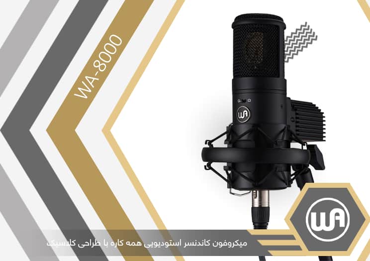 میکروفون استودیویی کلاسیک Warm-Audio-WA-8000