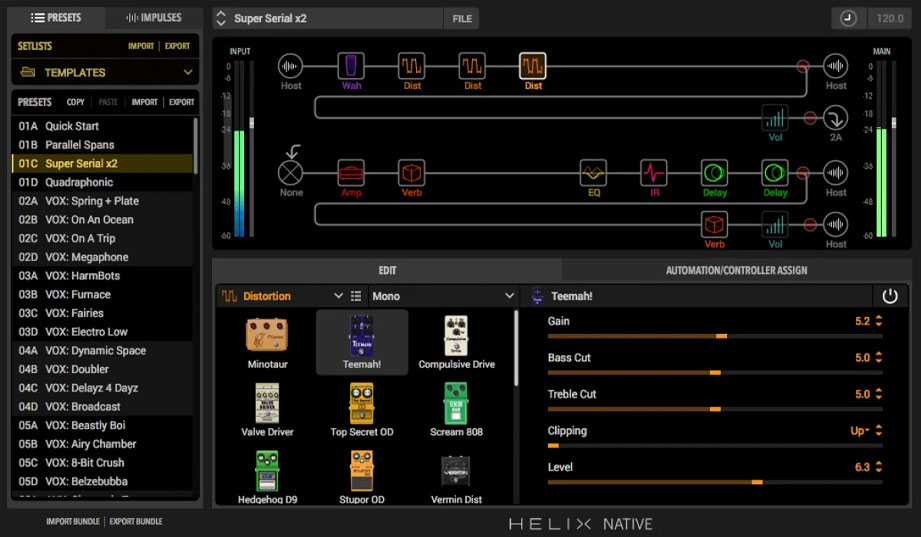 نرم افزار شبیه ساز Line-6-Helix-Native