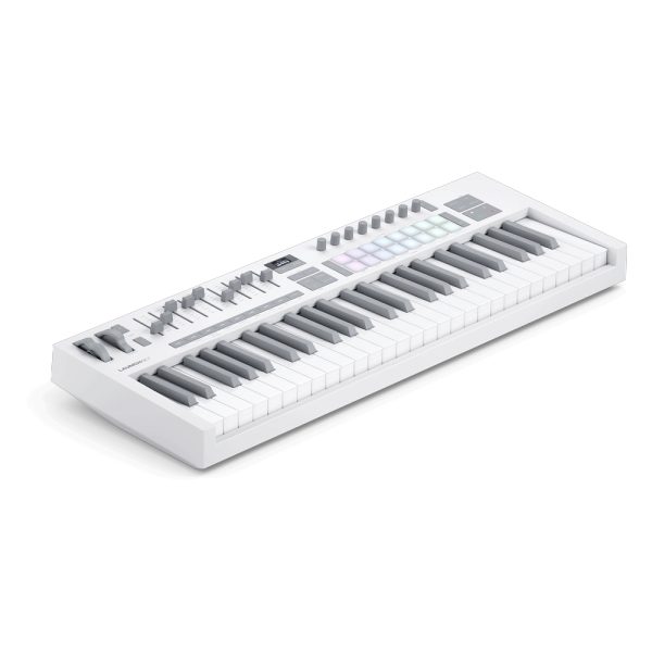 Novation-LaunchKey 49 White MK4 Angle