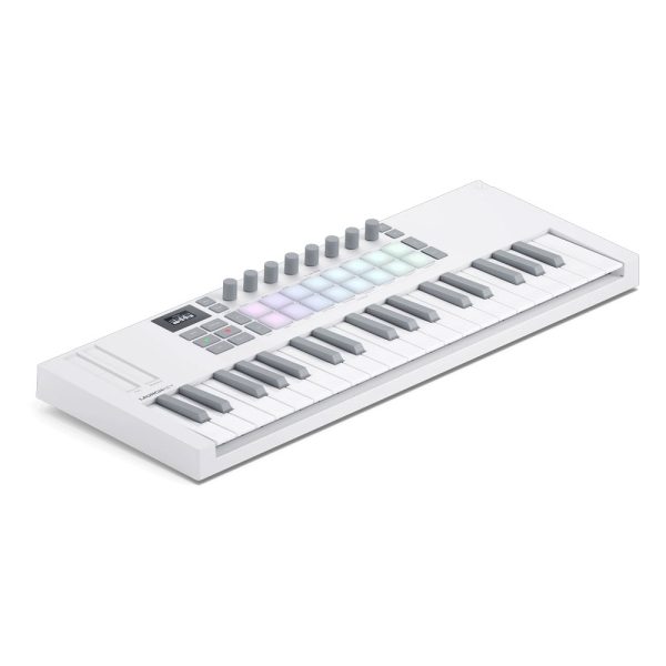 Novation-LaunchKey Mini 37 White MK4 Angle