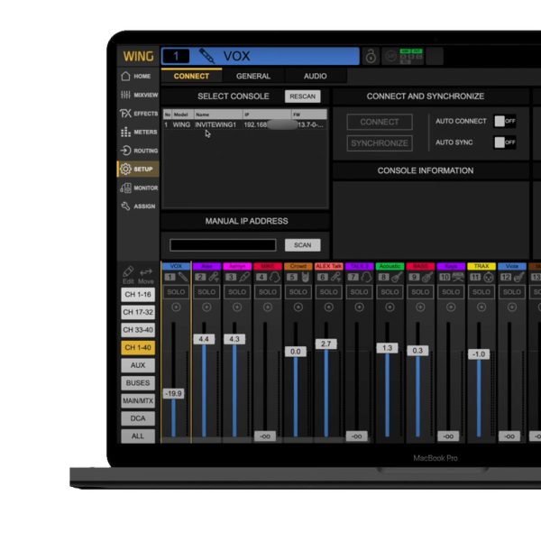Behringer WING COMPACT Editor