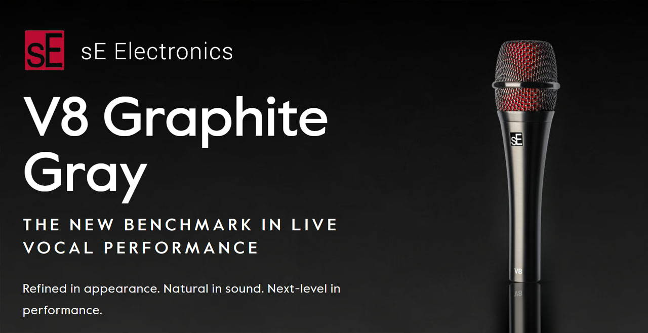 sE Electronics V8 Graphite Gray Content